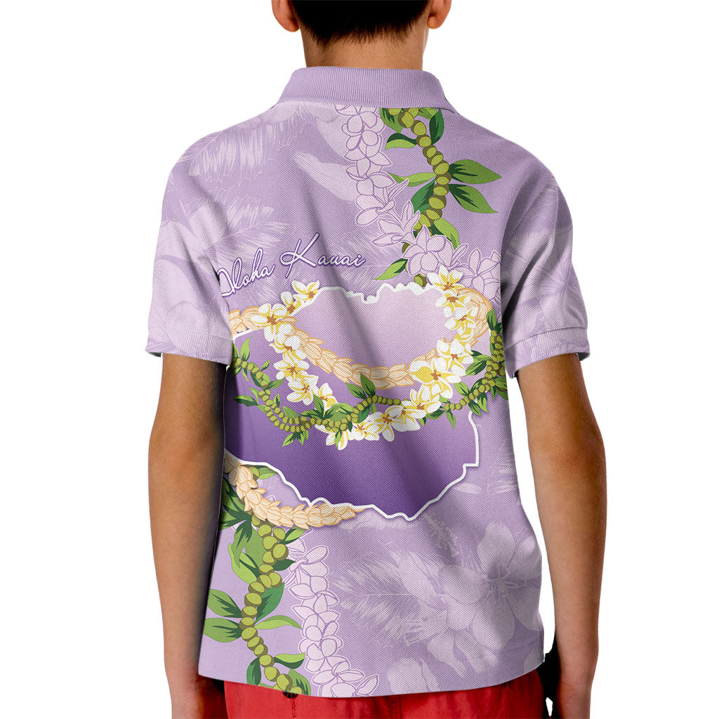 Hawaii Kauai Island Flowers Lei Kid Polo Shirt Mokihana Lei LT7 - Polynesian Pride