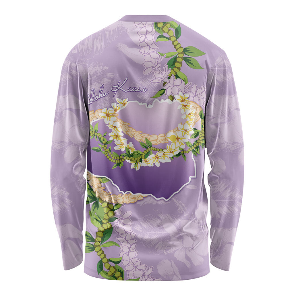 Hawaii Kauai Island Flowers Lei Long Sleeve Shirt Mokihana Lei LT7 - Polynesian Pride