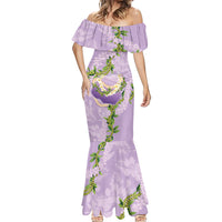 Hawaii Kauai Island Flowers Lei Mermaid Dress Mokihana Lei LT7 - Polynesian Pride