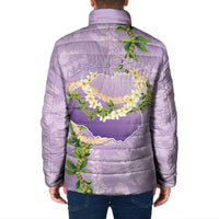 Hawaii Kauai Island Flowers Lei Padded Jacket Mokihana Lei LT7 - Polynesian Pride