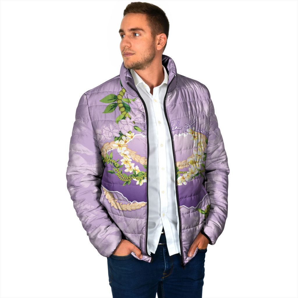 Hawaii Kauai Island Flowers Lei Padded Jacket Mokihana Lei LT7 - Polynesian Pride