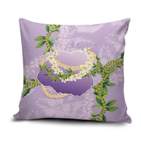 Hawaii Kauai Island Flowers Lei Pillow Cover Mokihana Lei LT7 Lavender - Polynesian Pride