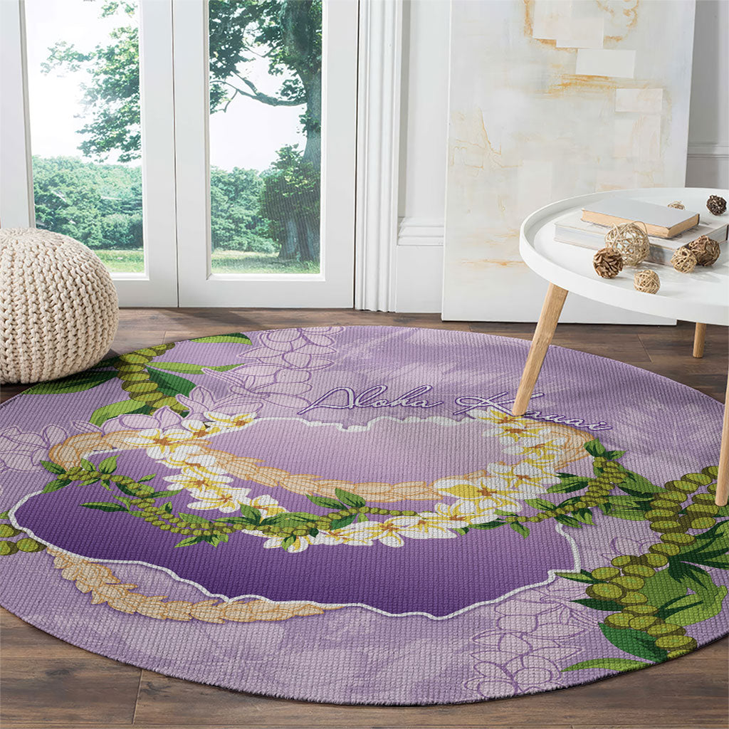 Hawaii Kauai Island Flowers Lei Round Carpet Mokihana Lei LT7 - Polynesian Pride