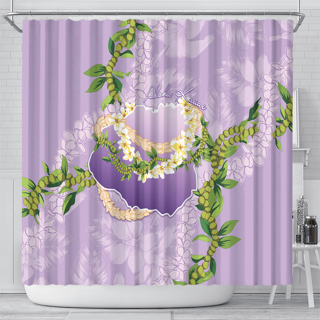 Hawaii Kauai Island Flowers Lei Shower Curtain Mokihana Lei LT7 - Polynesian Pride