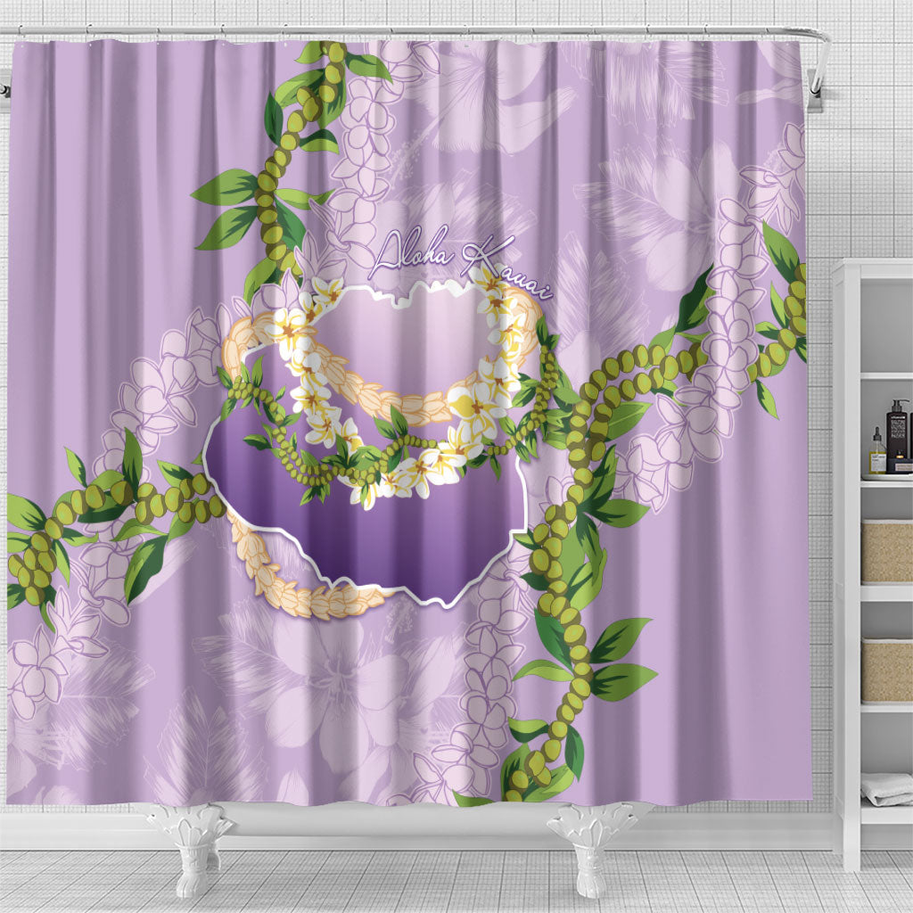 Hawaii Kauai Island Flowers Lei Shower Curtain Mokihana Lei LT7 - Polynesian Pride