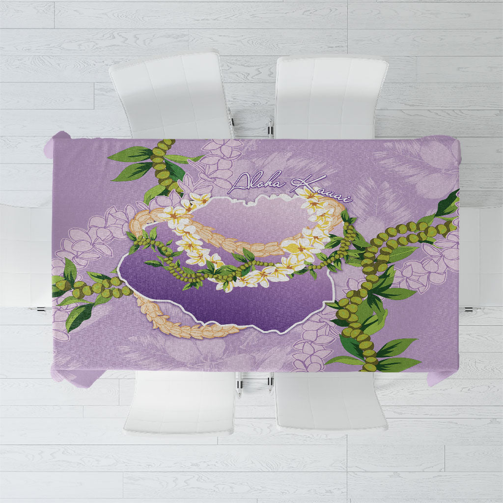 Hawaii Kauai Island Flowers Lei Tablecloth Mokihana Lei