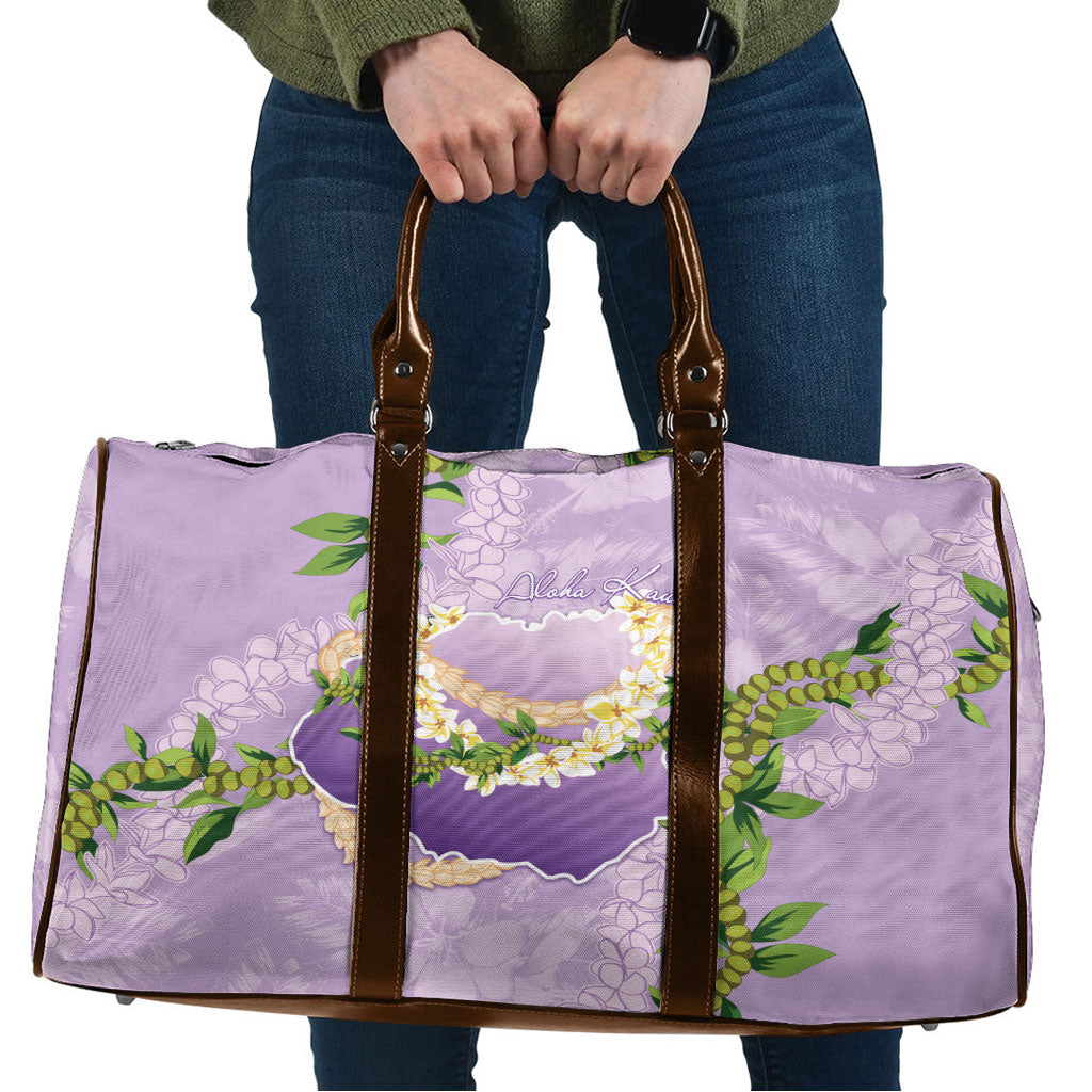 Hawaii Kauai Island Flowers Lei Travel Bag Mokihana Lei LT7 Lavender - Polynesian Pride