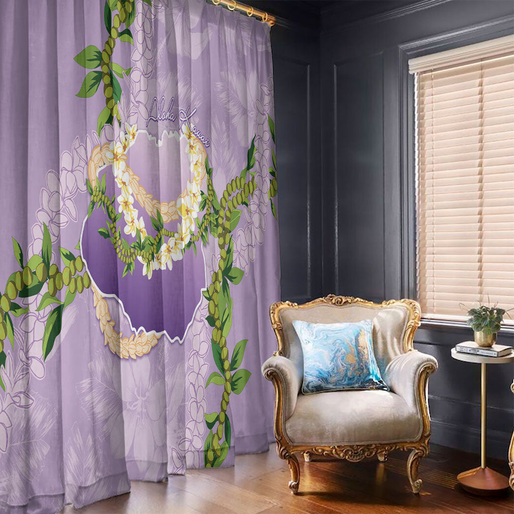 Hawaii Kauai Island Flowers Lei Window Curtain Mokihana Lei LT7 - Polynesian Pride