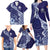 Fiji Queen Victoria School Personalised Family Matching Long Sleeve Bodycon Dress and Hawaiian Shirt Masi Tapa Torn Style