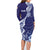 Fiji Queen Victoria School Personalised Family Matching Long Sleeve Bodycon Dress and Hawaiian Shirt Masi Tapa Torn Style