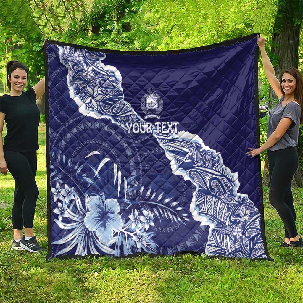 Fiji Queen Victoria School Personalised Quilt Masi Tapa Torn Style