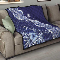 Fiji Queen Victoria School Personalised Quilt Masi Tapa Torn Style