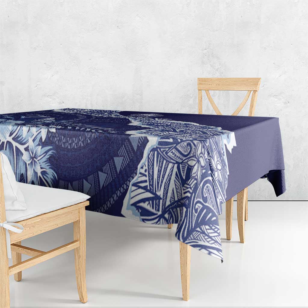 Fiji Queen Victoria School Personalised Tablecloth Masi Tapa Torn Style