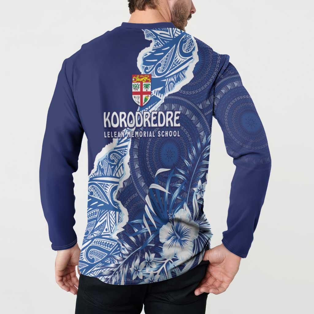Fiji Lelean Memorial School Personalised Button Sweatshirt Korodredre Davuilevu Masi Mix Style
