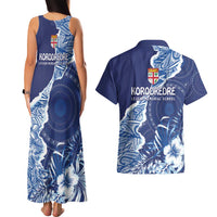 Fiji Lelean Memorial School Personalised Couples Matching Tank Maxi Dress and Hawaiian Shirt Korodredre Davuilevu Masi Mix Style