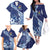 Fiji Lelean Memorial School Personalised Family Matching Off The Shoulder Long Sleeve Dress and Hawaiian Shirt Korodredre Davuilevu Masi Mix Style