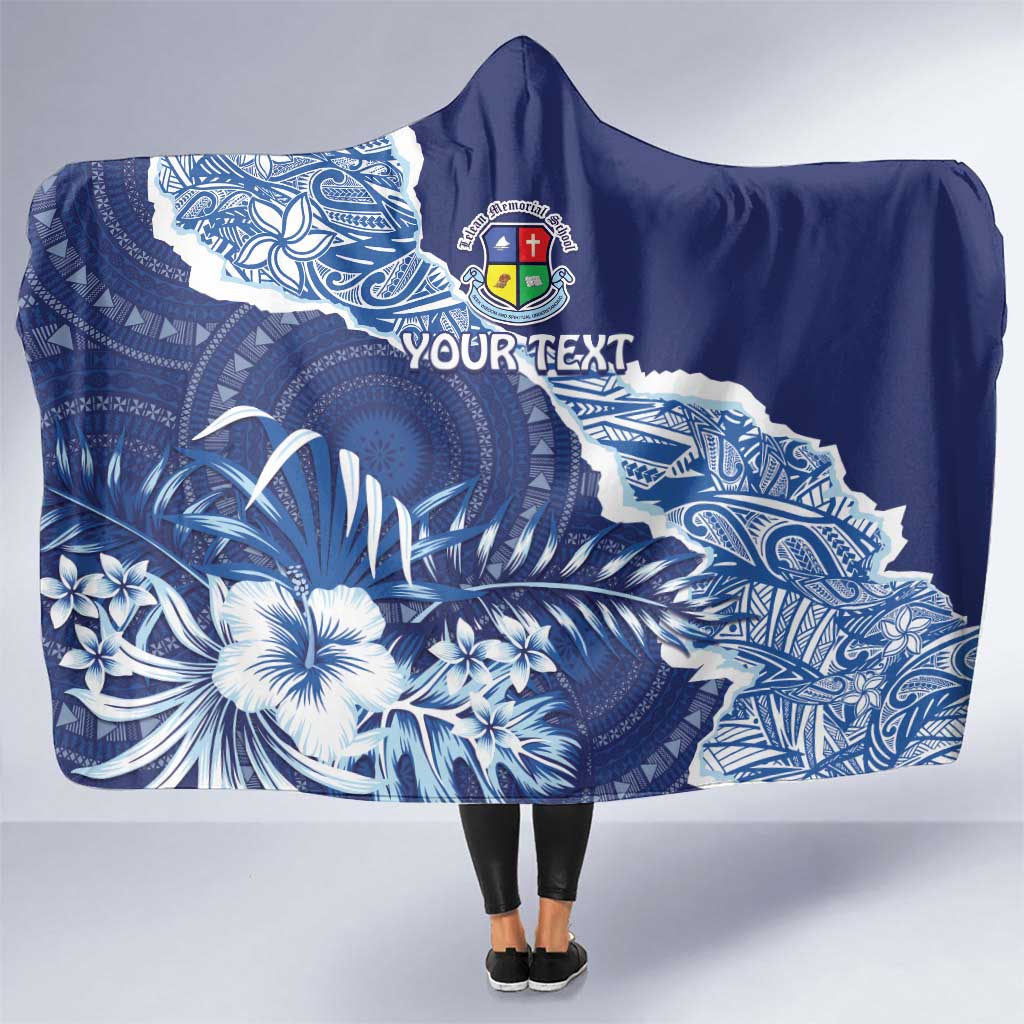 Fiji Lelean Memorial School Personalised Hooded Blanket Korodredre Davuilevu Masi Mix Style