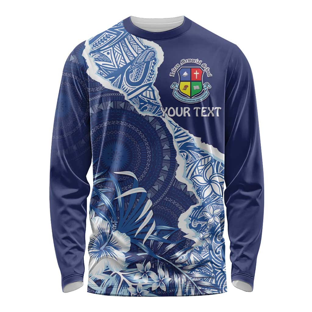 Fiji Lelean Memorial School Personalised Long Sleeve Shirt Korodredre Davuilevu Masi Mix Style