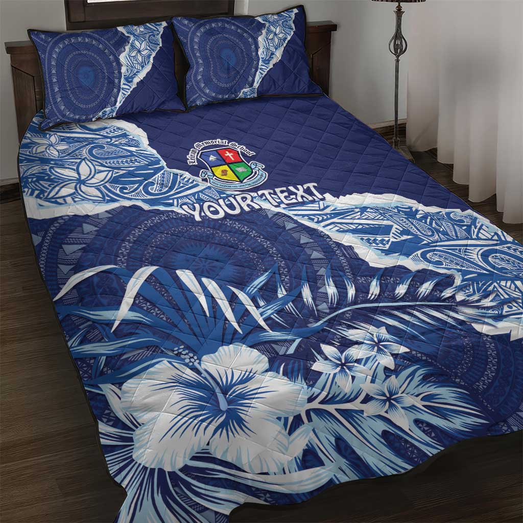 Fiji Lelean Memorial School Personalised Quilt Bed Set Korodredre Davuilevu Masi Mix Style