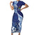 Fiji Lelean Memorial School Personalised Short Sleeve Bodycon Dress Korodredre Davuilevu Masi Mix Style