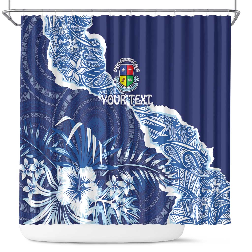 Fiji Lelean Memorial School Personalised Shower Curtain Korodredre Davuilevu Masi Mix Style