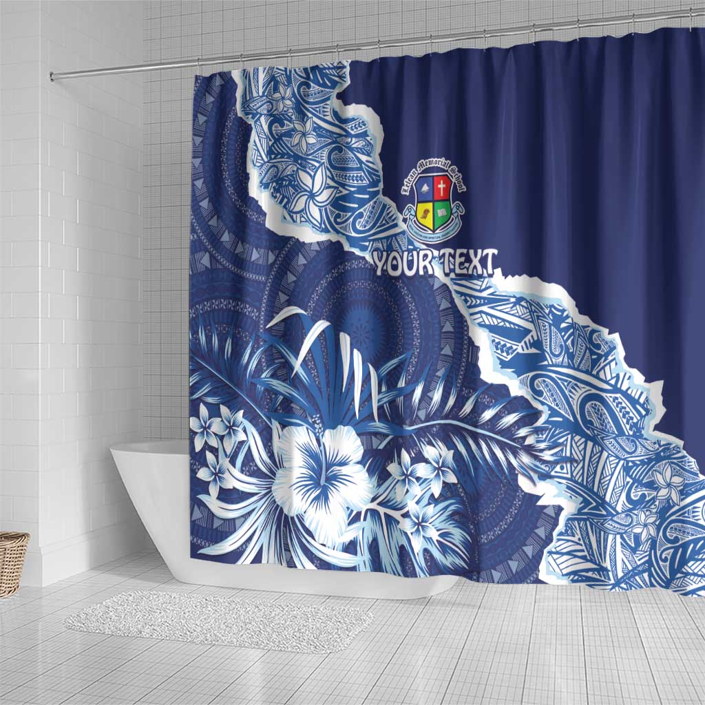 Fiji Lelean Memorial School Personalised Shower Curtain Korodredre Davuilevu Masi Mix Style