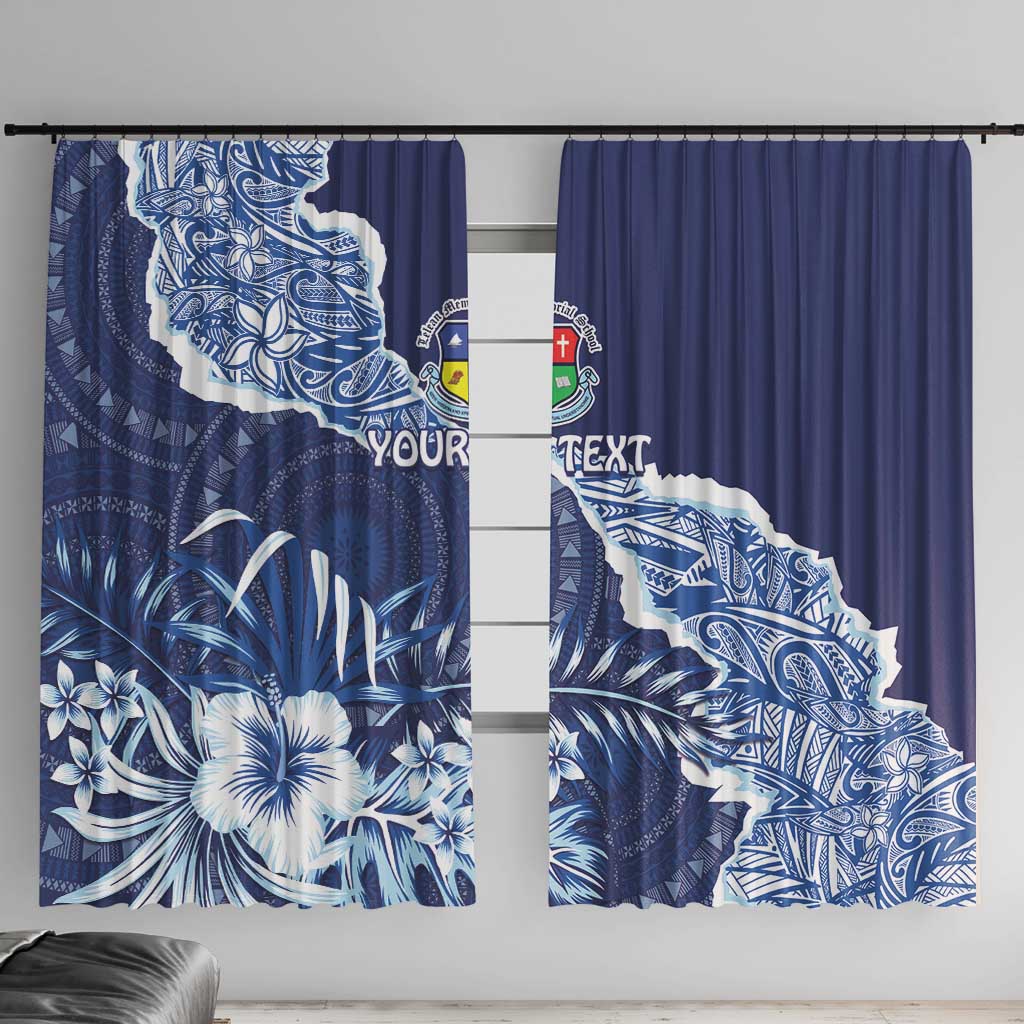 Fiji Lelean Memorial School Personalised Window Curtain Korodredre Davuilevu Masi Mix Style