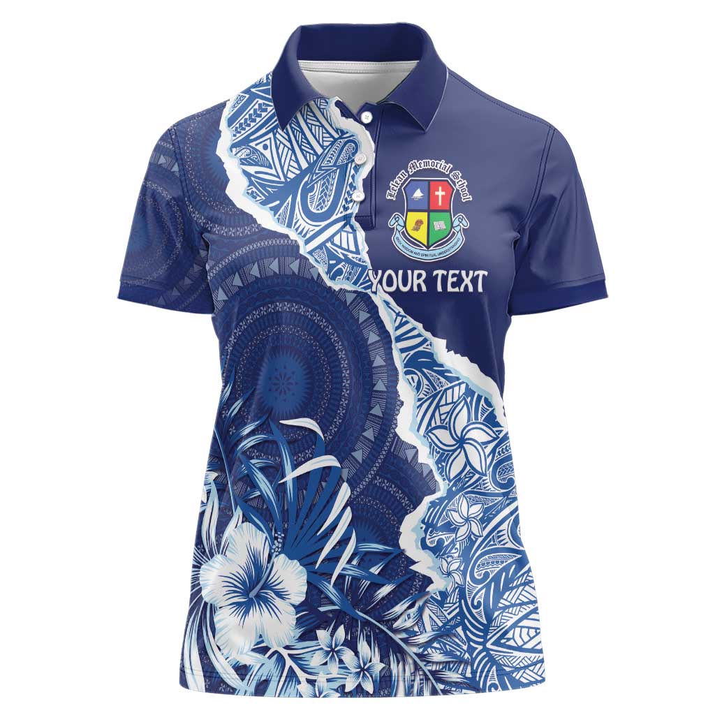 Fiji Lelean Memorial School Personalised Women Polo Shirt Korodredre Davuilevu Masi Mix Style