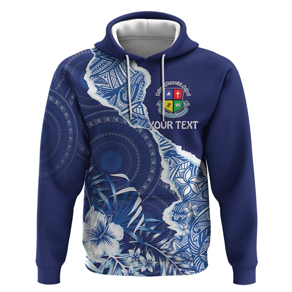 Fiji Lelean Memorial School Personalised Zip Hoodie Korodredre Davuilevu Masi Mix Style