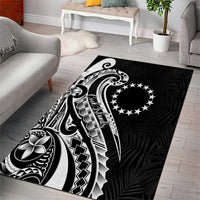 Kia Orana Cook Islands Area Rug Kerekere Plumeria Tropical Waves - Polynesian Pride