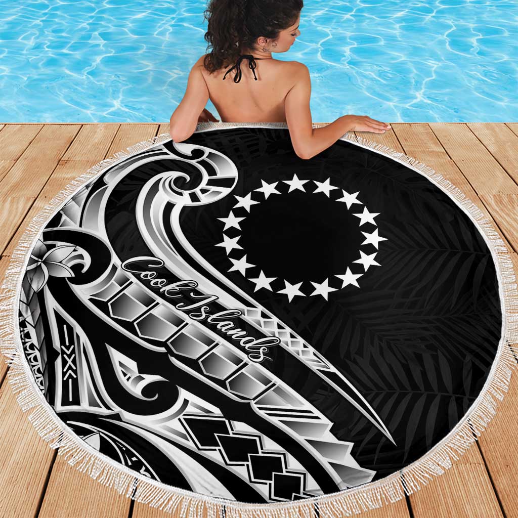 Kia Orana Cook Islands Beach Blanket Kerekere Plumeria Tropical Waves LT7 - Polynesian Pride