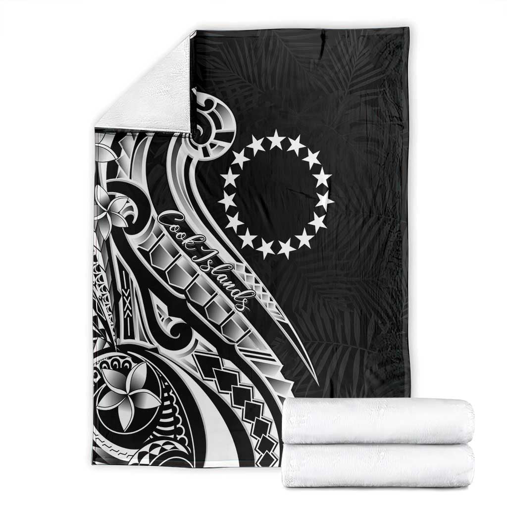 Kia Orana Cook Islands Blanket Kerekere Plumeria Tropical Waves - Polynesian Pride