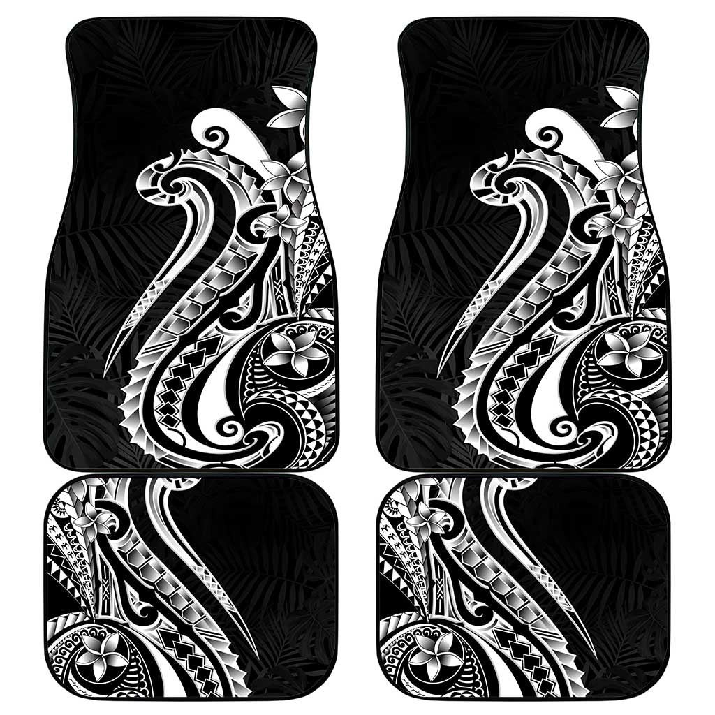 Kia Orana Cook Islands Car Mats Kerekere Plumeria Tropical Waves LT7 - Polynesian Pride