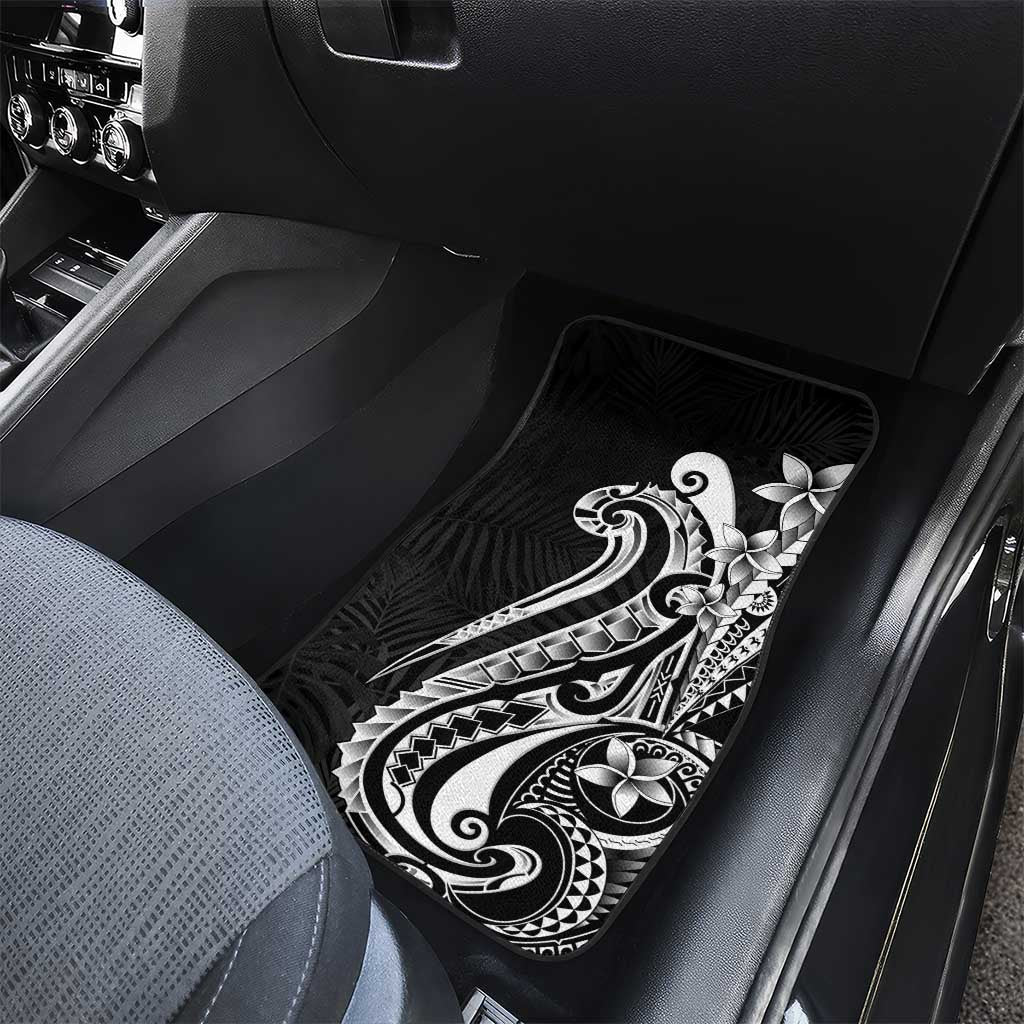 Kia Orana Cook Islands Car Mats Kerekere Plumeria Tropical Waves LT7 - Polynesian Pride