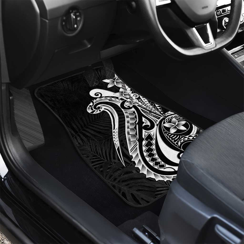 Kia Orana Cook Islands Car Mats Kerekere Plumeria Tropical Waves LT7 - Polynesian Pride