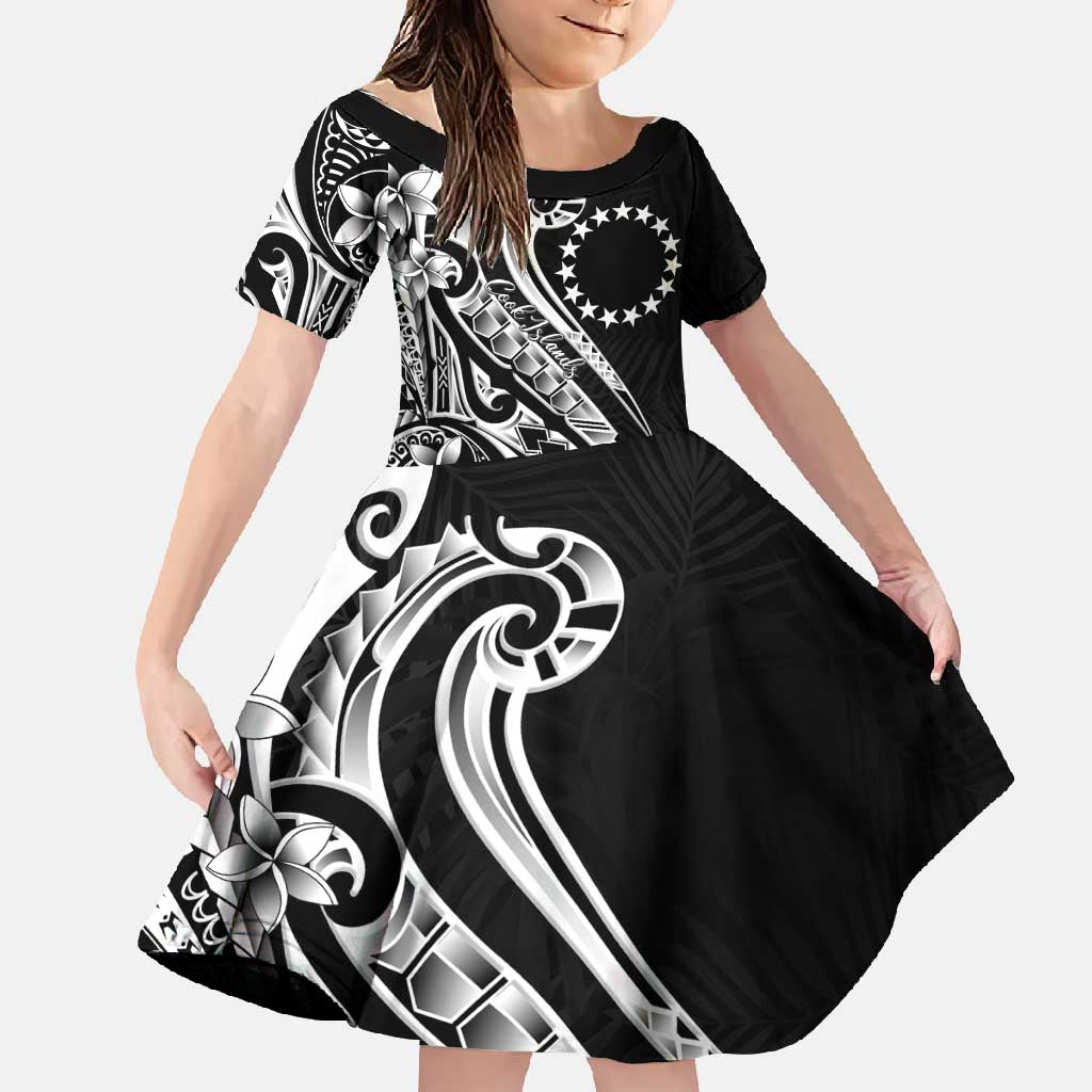Kia Orana Cook Islands Family Matching Long Sleeve Bodycon Dress and Hawaiian Shirt Kerekere Plumeria Tropical Waves - Polynesian Pride