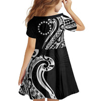 Kia Orana Cook Islands Family Matching Summer Maxi Dress and Hawaiian Shirt Kerekere Plumeria Tropical Waves - Polynesian Pride