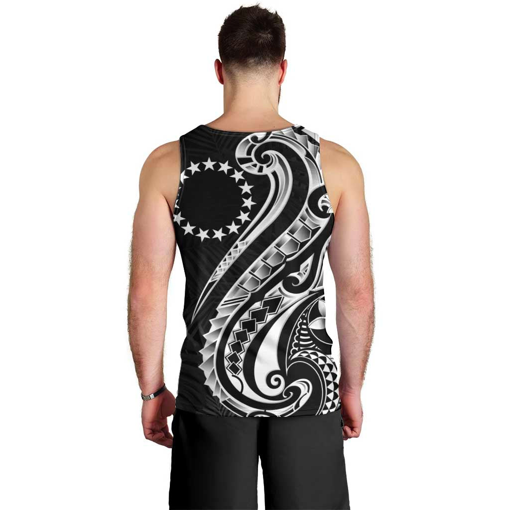 Kia Orana Cook Islands Men Tank Top Kerekere Plumeria Tropical Waves LT7 - Polynesian Pride