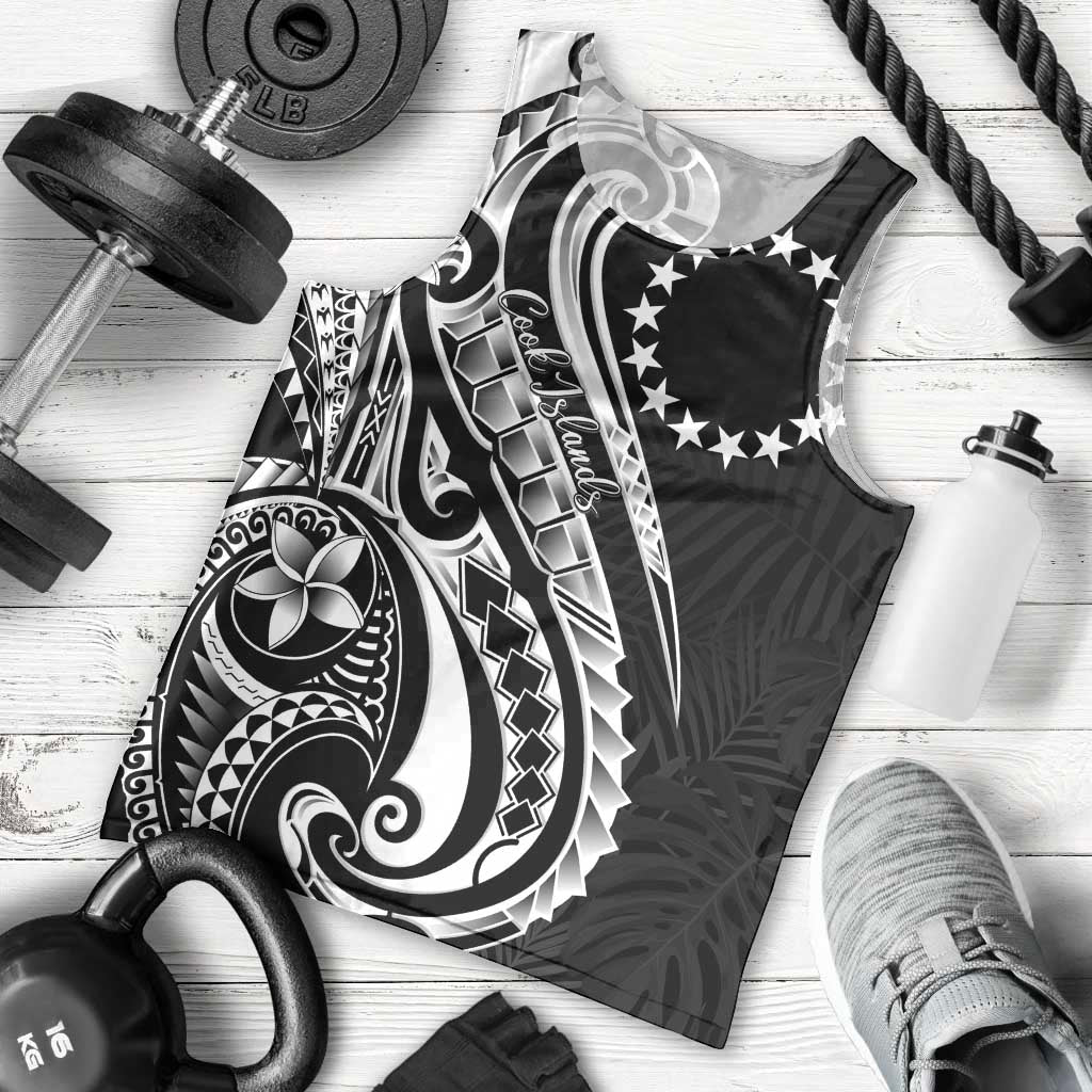 Kia Orana Cook Islands Men Tank Top Kerekere Plumeria Tropical Waves LT7 - Polynesian Pride
