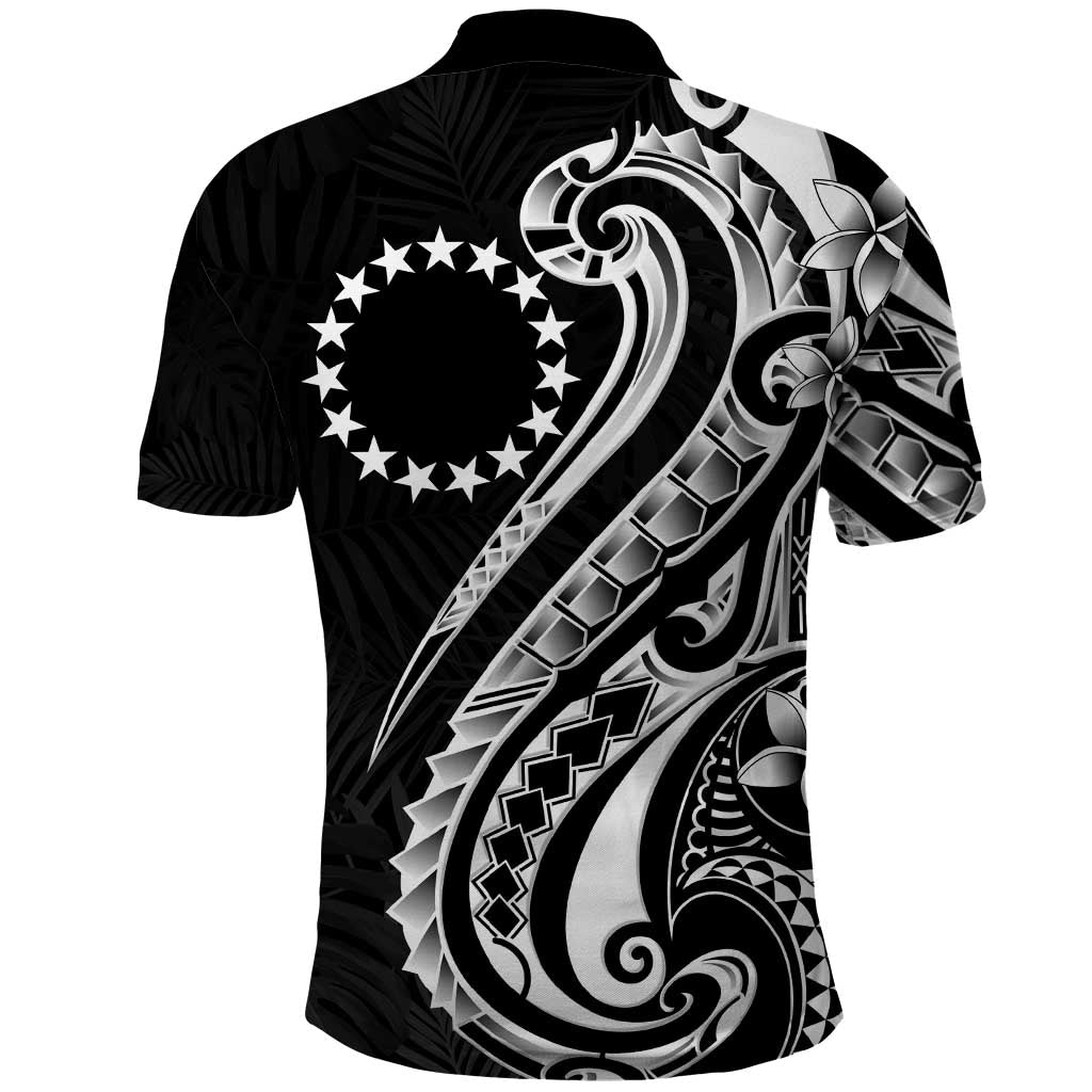 Kia Orana Cook Islands Polo Shirt Kerekere Plumeria Tropical Waves - Polynesian Pride