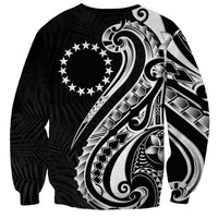 Kia Orana Cook Islands Sweatshirt Kerekere Plumeria Tropical Waves LT7 - Polynesian Pride