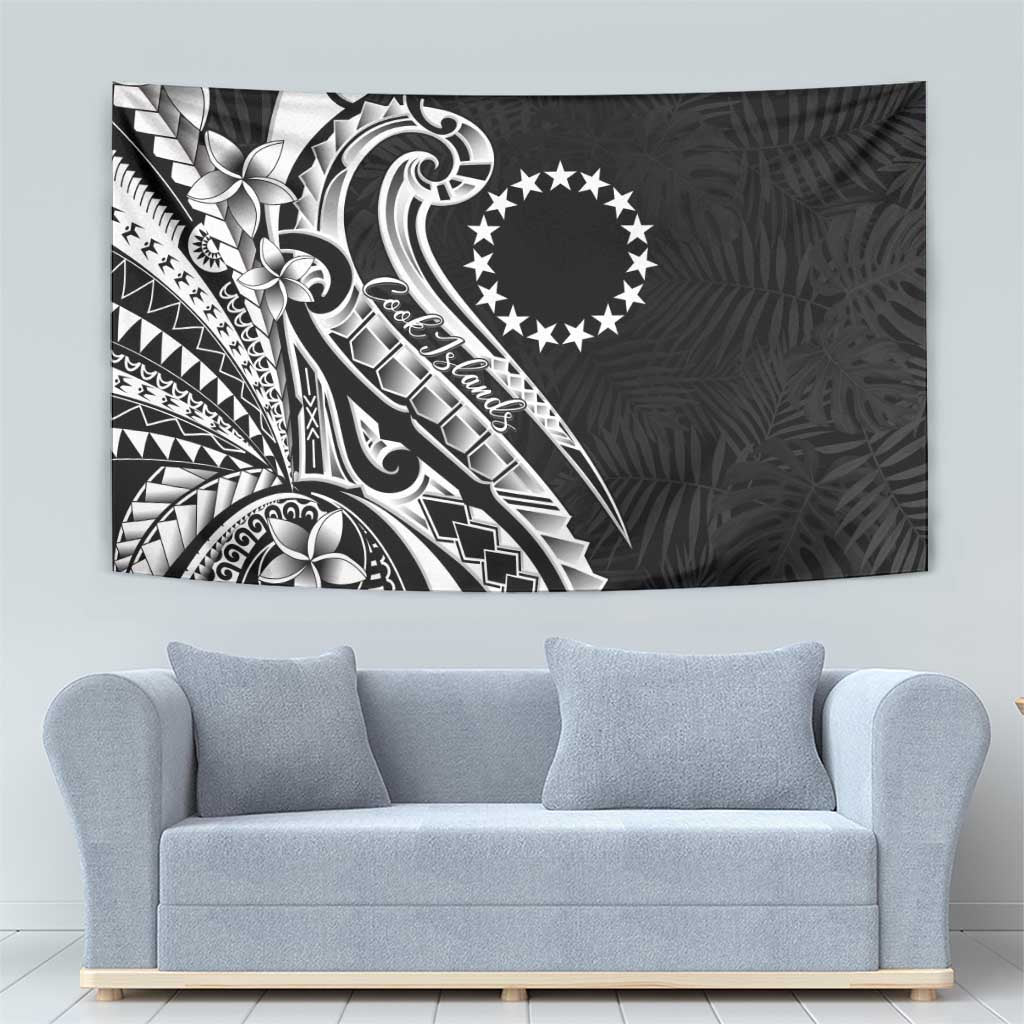 Kia Orana Cook Islands Tapestry Kerekere Plumeria Tropical Waves - Polynesian Pride