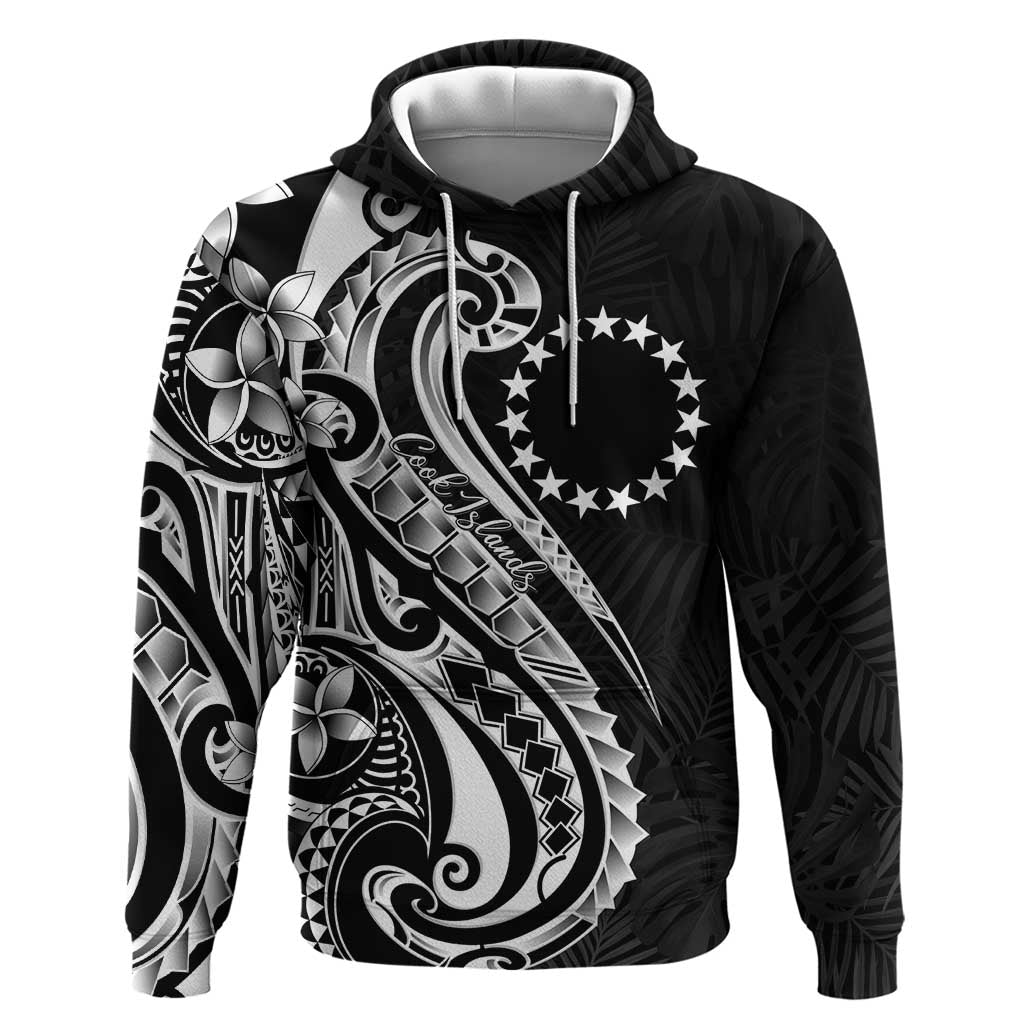 Kia Orana Cook Islands Zip Hoodie Kerekere Plumeria Tropical Waves - Polynesian Pride