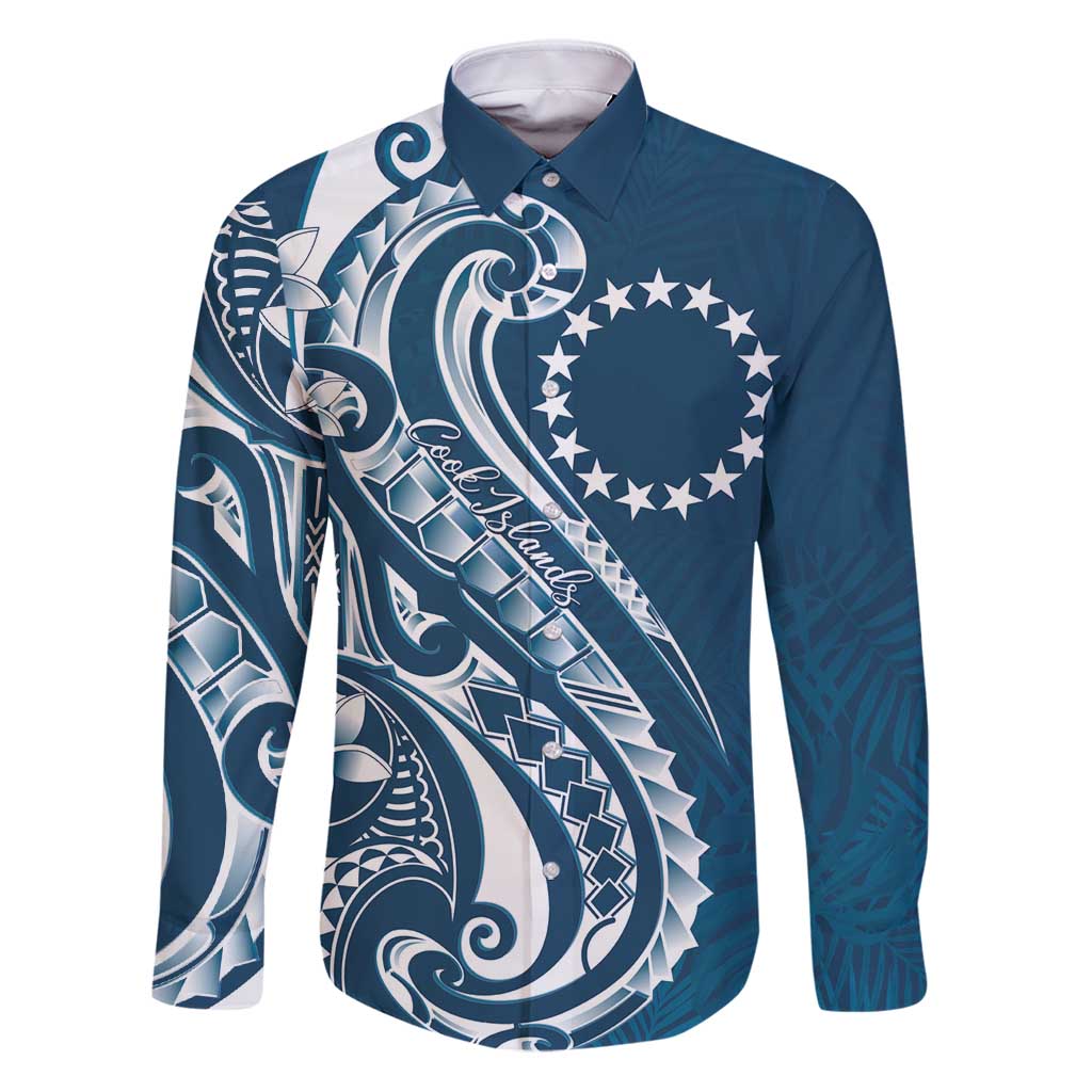 Kia Orana Cook Islands Family Matching Puletasi and Hawaiian Shirt Auika Plumeria Tropical Waves - Polynesian Pride