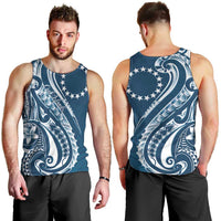 Kia Orana Cook Islands Men Tank Top Auika Plumeria Tropical Waves LT7 - Polynesian Pride