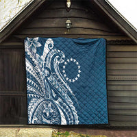 Kia Orana Cook Islands Quilt Auika Plumeria Tropical Waves - Polynesian Pride