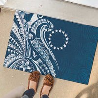 Kia Orana Cook Islands Rubber Doormat Auika Plumeria Tropical Waves LT7 - Polynesian Pride