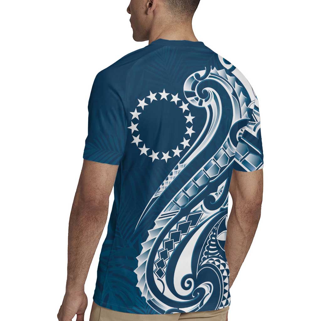 Kia Orana Cook Islands Rugby Jersey Auika Plumeria Tropical Waves LT7 - Polynesian Pride