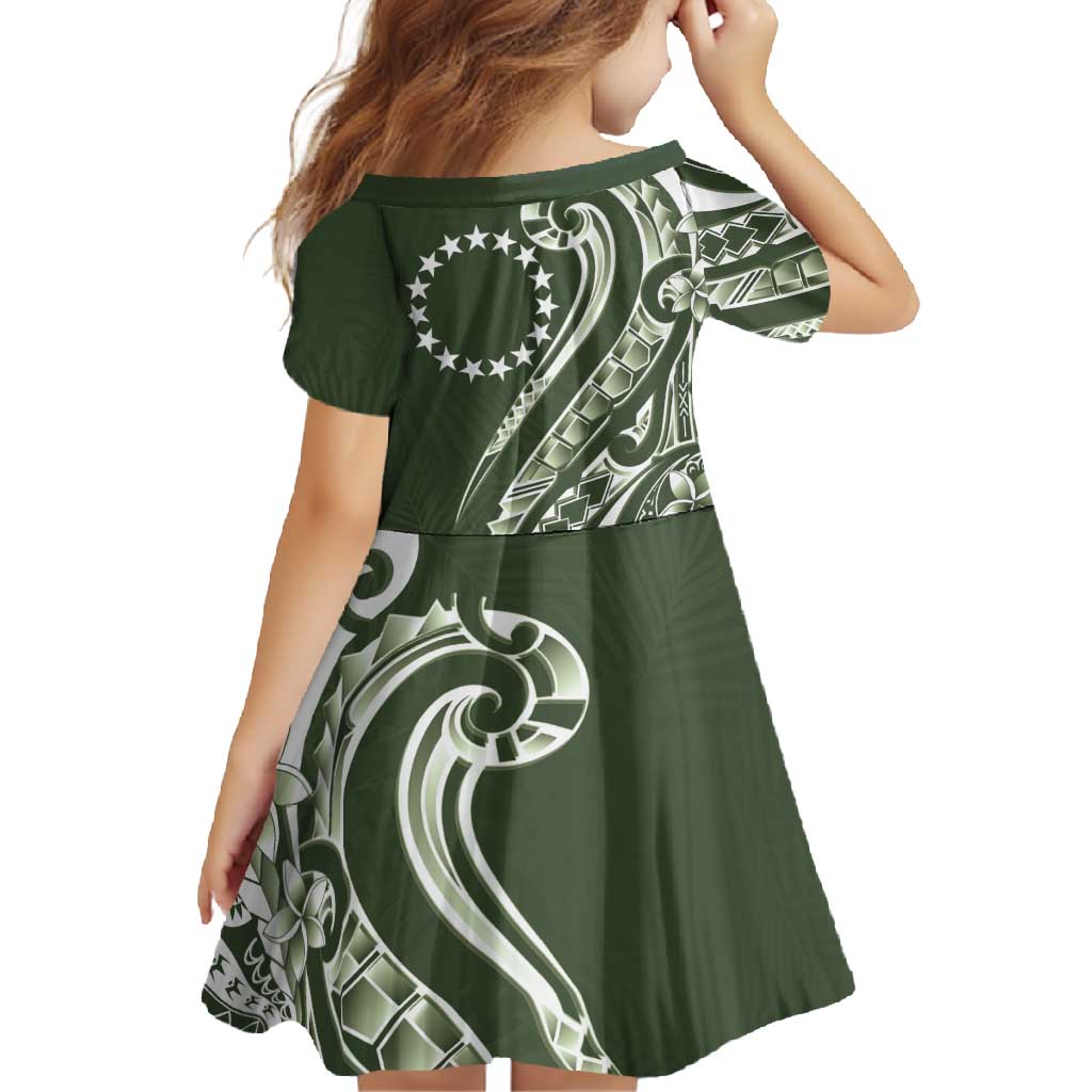 Kia Orana Cook Islands Family Matching Mermaid Dress and Hawaiian Shirt Matie Plumeria Tropical Waves - Polynesian Pride