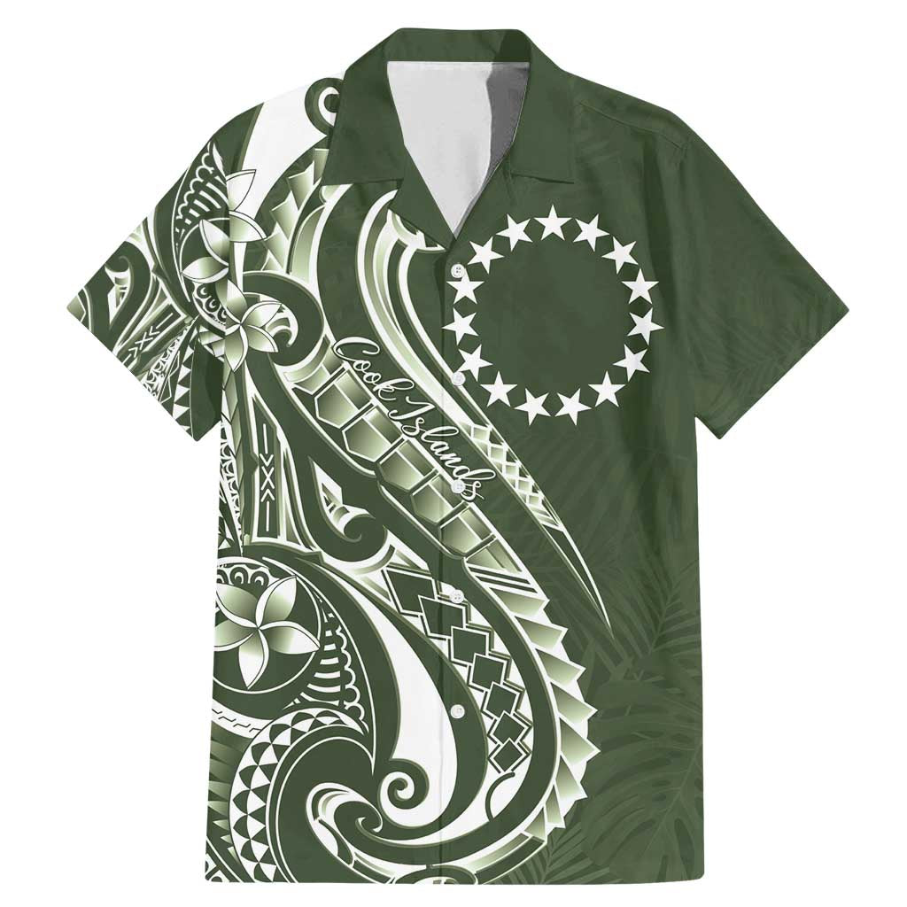 Kia Orana Cook Islands Family Matching Mermaid Dress and Hawaiian Shirt Matie Plumeria Tropical Waves - Polynesian Pride